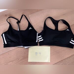 Adidas Monochrome Sports Bras (two items)